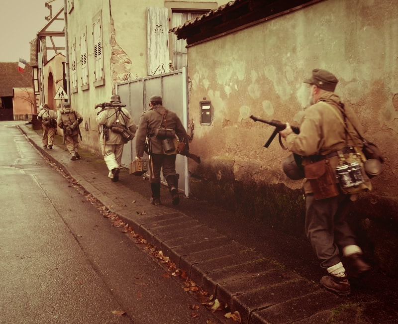 Photo,Image de l'association Alsacemilitaria (Alsace militaria Alsacemili) 2. Gebirgs Divison Gebirgsjäger Regiment 136 - reconstitution historique Wehrmacht ww2