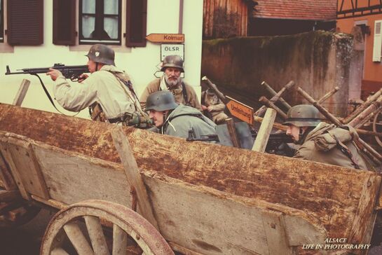 Photo,Image de l'association Alsacemilitaria (Alsace militaria Alsacemili) 2. Gebirgs Divison Gebirgsjäger Regiment 136 - reconstitution historique Wehrmacht ww2